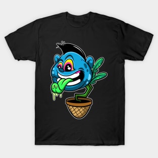 punk plant cartoon T-Shirt